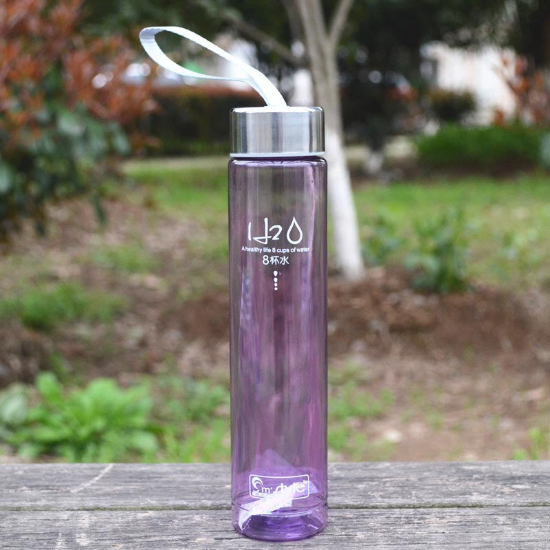 280ML Transparent Slimline Water Bottle