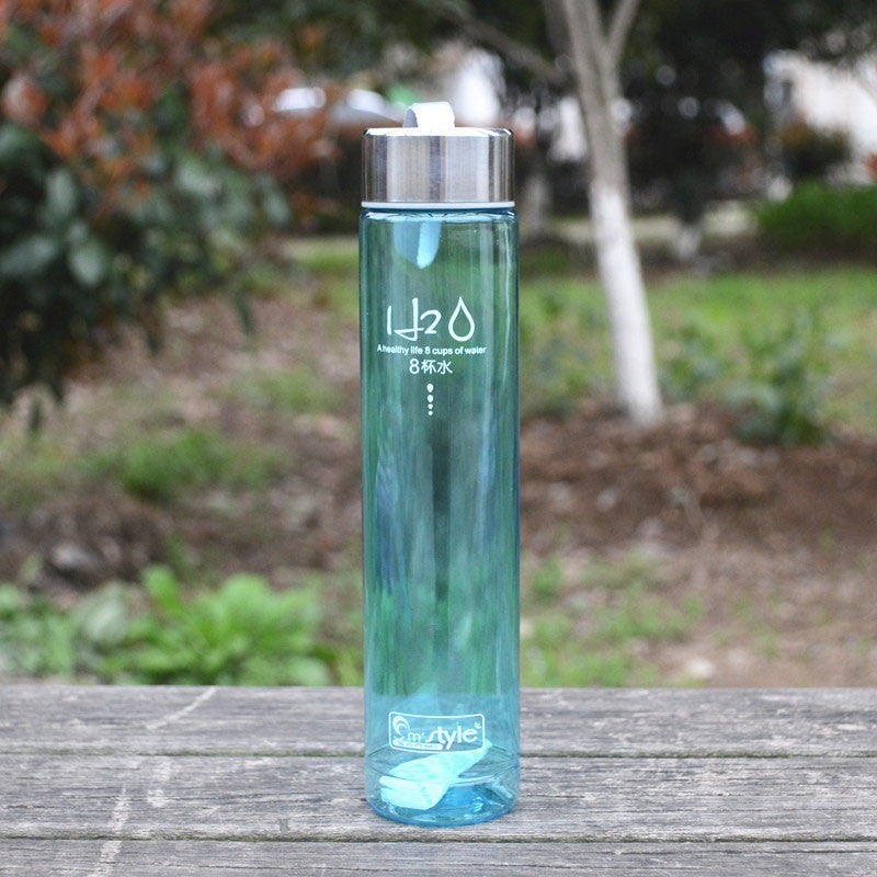 280ML Transparent Slimline Water Bottle