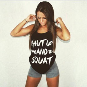 Shut Up & Squat Workout Shirt