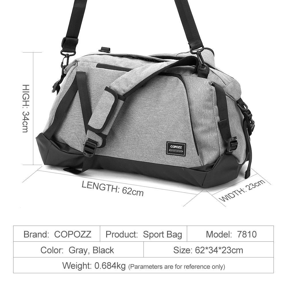 COPOZZ Gym Bag - 35-55L Capacity